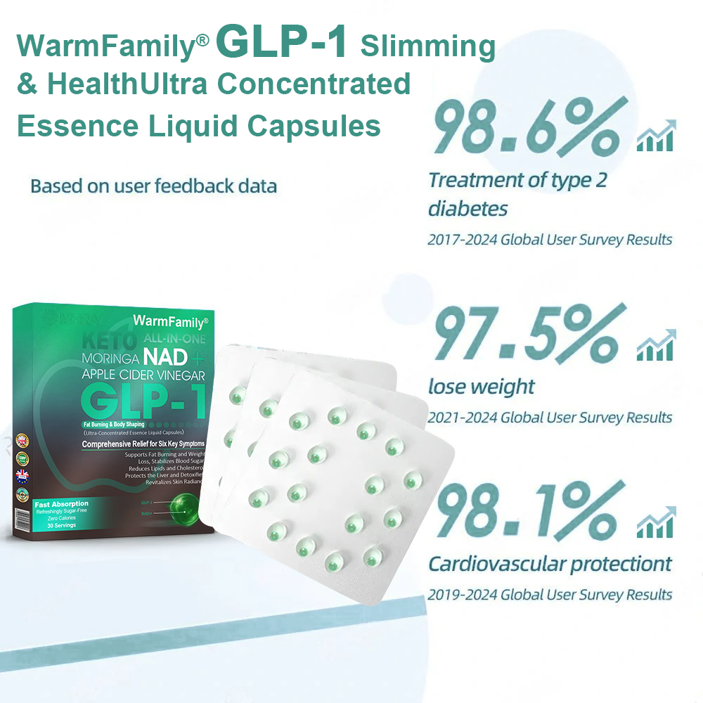 [Official Store] WarmFamily® GLP-1 Slimming Essence Pearls 🍏｜Triple Action: NAD⁺, Moringa & ACV｜⚡ Fast Fat Burn & Metabolic Balance｜Backed by Obesity Research Experts