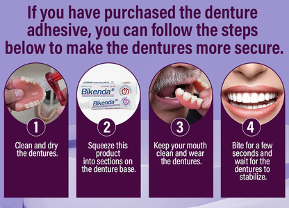 ✅Official Store | Bikenda® Silicone Reline Denture Set 🧑🏼‍⚕️American Dental Association (BDA) Recommendation 🍀 🍀