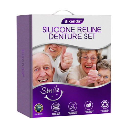 ✅Official Store | Bikenda® Silicone Reline Denture Set 🧑🏼‍⚕️American Dental Association (BDA) Recommendation 🍀 🍀