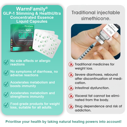 [Official Store] WarmFamily® GLP-1 Slimming Essence Pearls 🍏｜Triple Action: NAD⁺, Moringa & ACV｜⚡ Fast Fat Burn & Metabolic Balance｜Backed by Obesity Research Experts