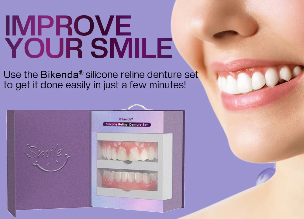 ✅Official Store | Bikenda® Silicone Reline Denture Set 🧑🏼‍⚕️American Dental Association (BDA) Recommendation 🍀 🍀