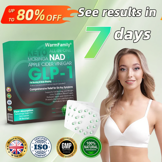 [Official Store] WarmFamily® GLP-1 Slimming Essence Pearls 🍏｜Triple Action: NAD⁺, Moringa & ACV｜⚡ Fast Fat Burn & Metabolic Balance｜Backed by Obesity Research Experts